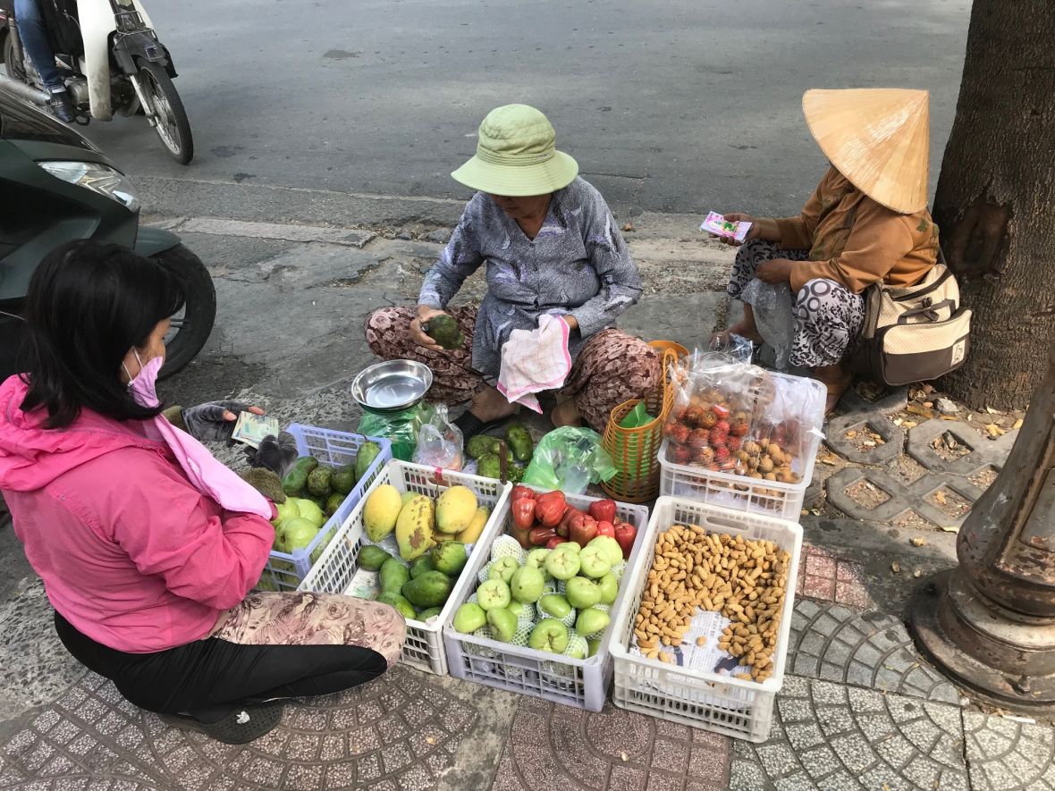 Street Market Saigon Vietnam