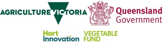 Queensland Government, Agriculture Victoria and Hort Innovation logos
