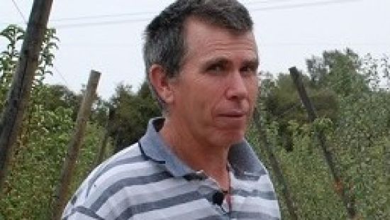 Dr Ian Goodwin at the Tatura Pear Field Laboratory